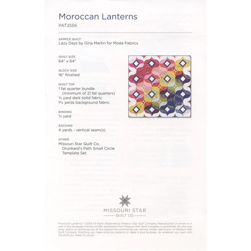 Moroccan Lantern Quilt Pattern by Missouri Star