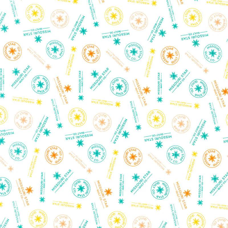 Quilt Town - Missouri Star Logo White Yardage