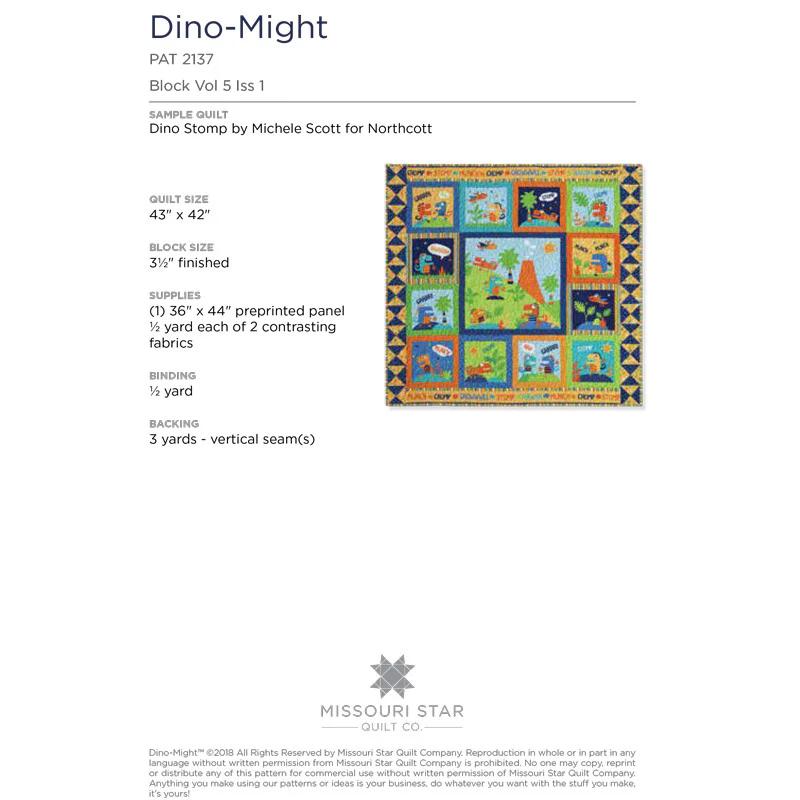 Dino Might Pattern by Missouri Star
