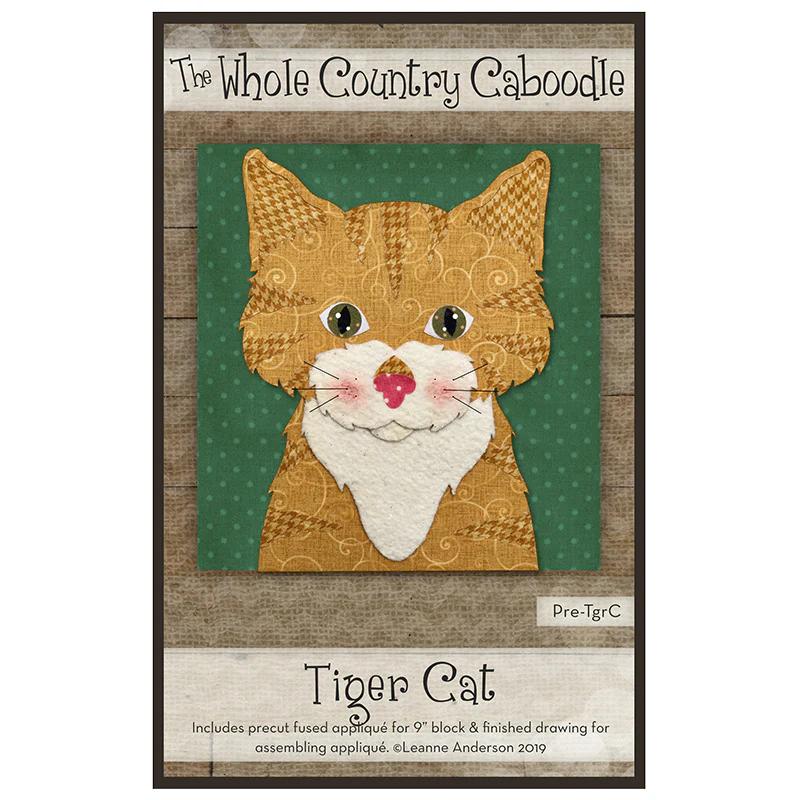 Tiger Cat Precut Fused Appliqué Pack