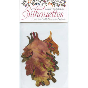Silhouettes Laser Cut Fusible Appliqué Shapes - Oak Leaves