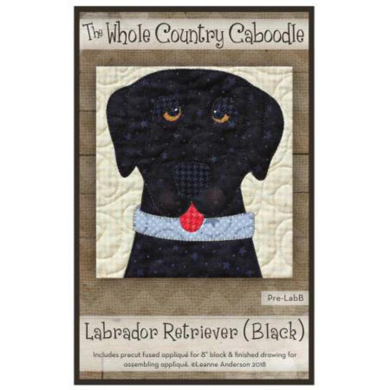 Labrador Retriever Black Precut Fused Appliqué Pack