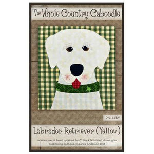 Labrador Retriever Yellow Precut Fused Applique Pack