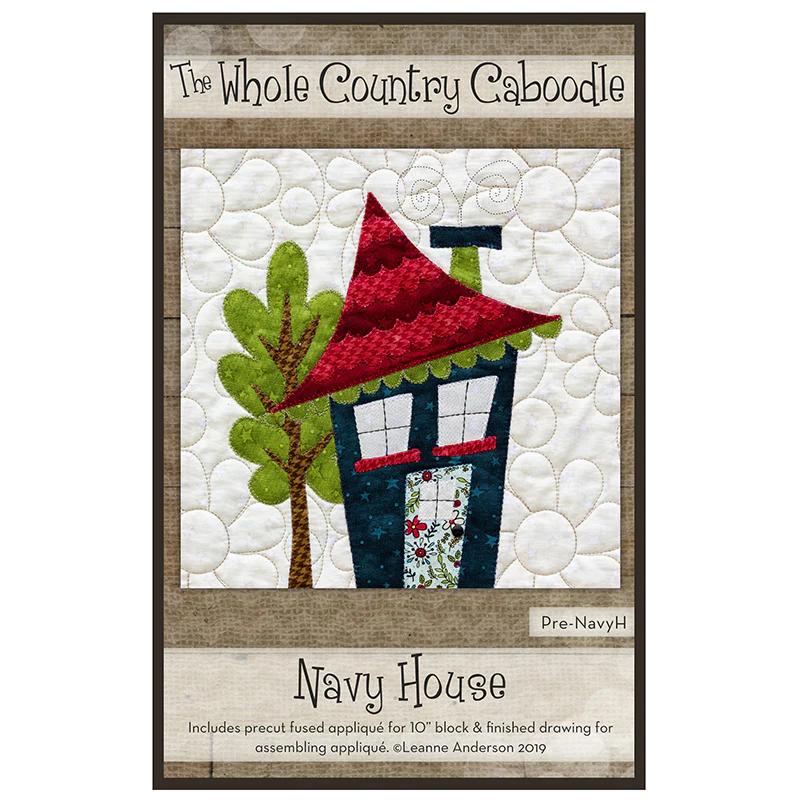 Navy House Precut Fused Appliqué Pack