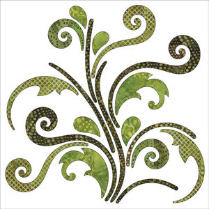 Bohemian Chic Batik Vines Fusible Appliqué Shapes