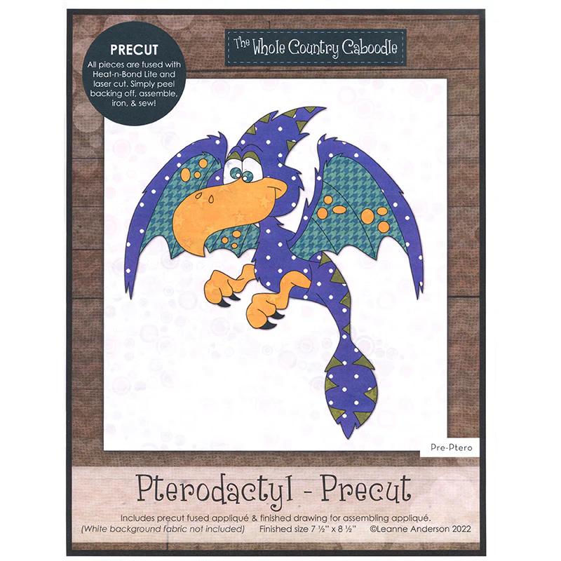 Pterodactyl Precut Fused Applique Pack