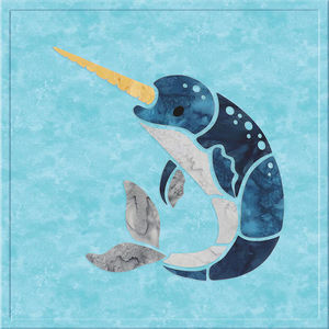 Narwhal Sewquatic Jr Precut Fused Appliqué Pack