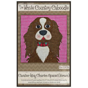 Cavalier King Charles Spaniel Brown Precut Fused Appliqué Pack