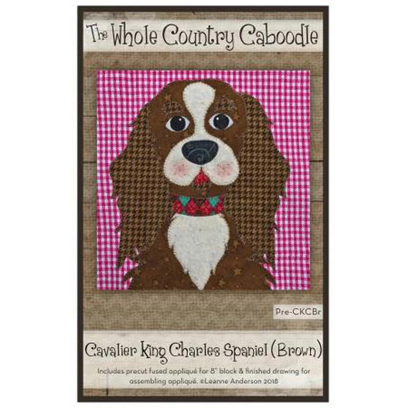 Cavalier King Charles Spaniel Brown Precut Fused Appliqué Pack