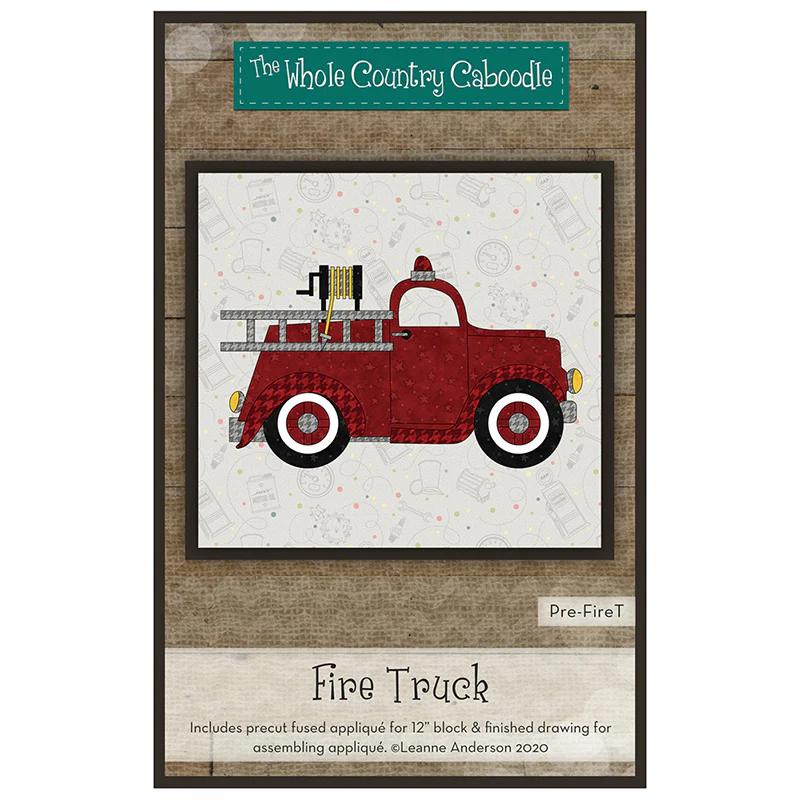 Fire Truck Precut Fused Appliqué Pack