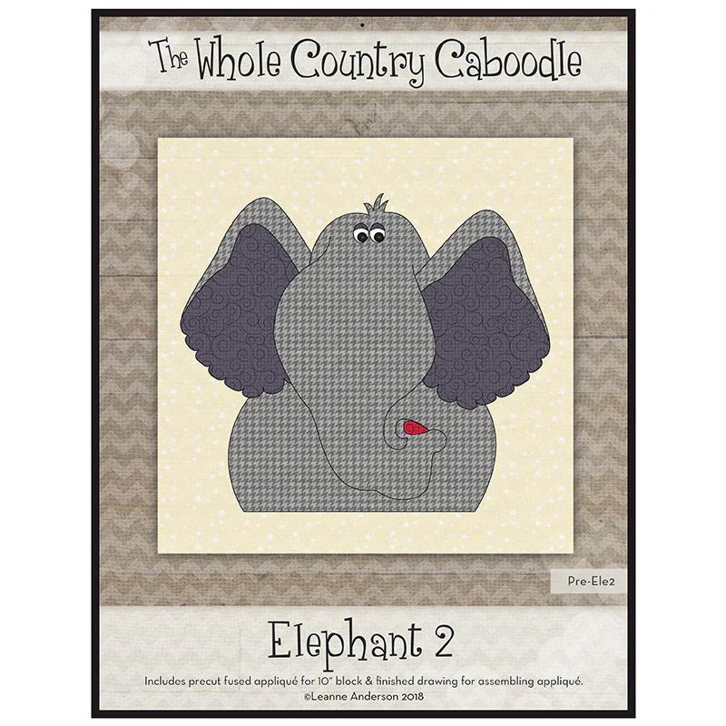 Elephant 2 Precut Fused Appliqué Pack
