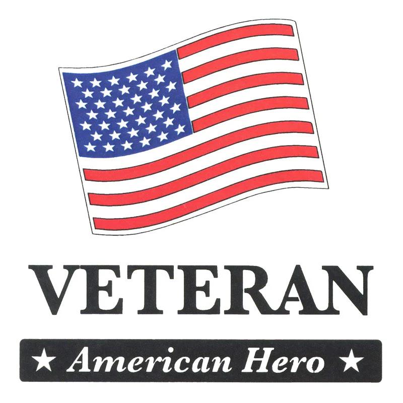 Veteran Laser Silhouette Precut Fused Appliqué Pack