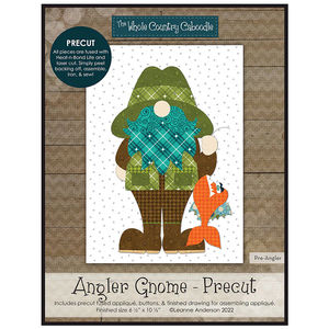 Angler Gnome Precut Fused Applique Pack