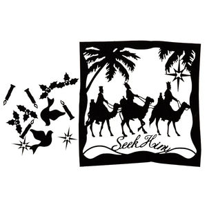 Wise Men Silhouette Precut Fused Appliqué Pack