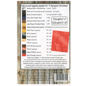 A Barnyard Christmas Pattern