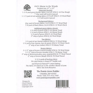 Moose in the Woods Pattern