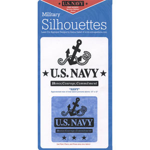 Navy Laser Silhouette Precut Fused Appliqué Pack