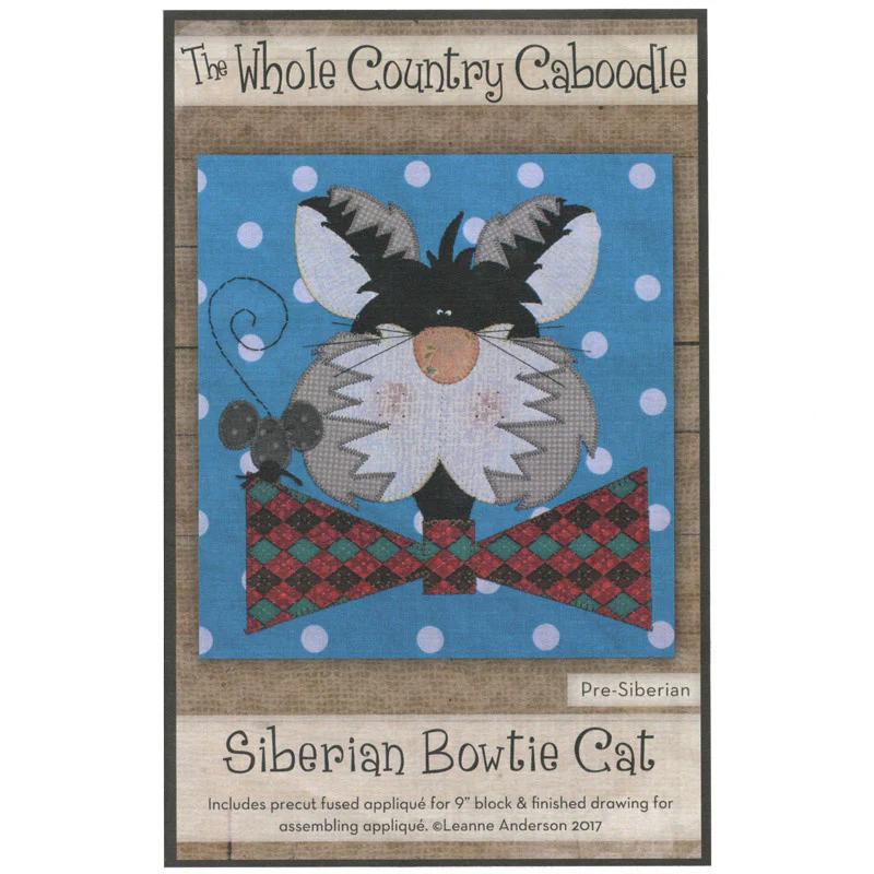 Siberian Bowtie Cat Precut Fused Appliqué Pack