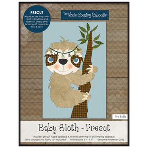 Baby Sloth Precut Fused Appliqué Pack