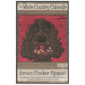 Cocker Spaniel Brown Precut Fused Appliqué Pack
