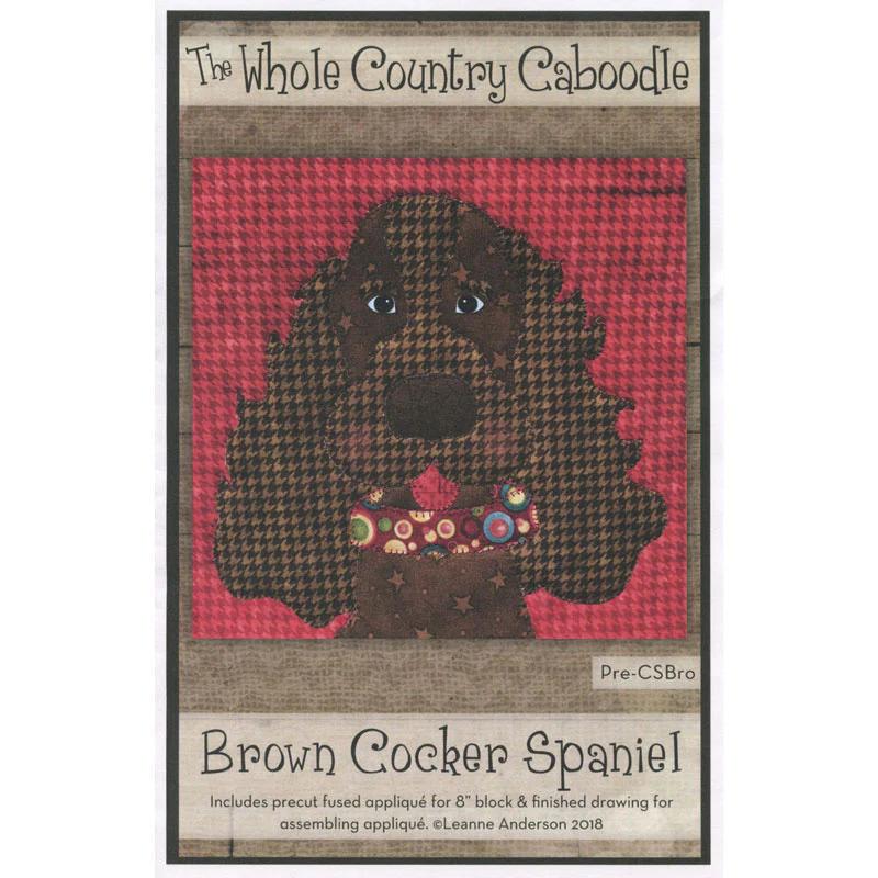 Cocker Spaniel Brown Precut Fused Appliqué Pack
