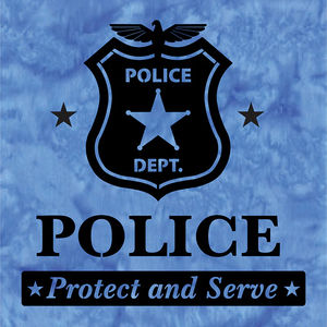 Police Laser Silhouette Precut Fused Appliqué Pack