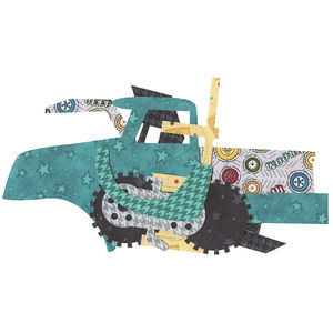 Dump Truck Precut Fused Appliqué Pack