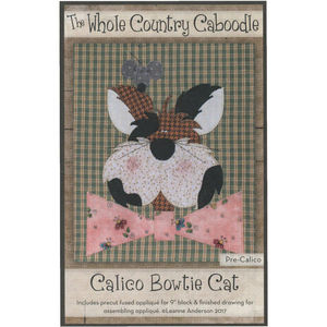 Calico Bowtie Cat Precut Fused Appliqué Pack