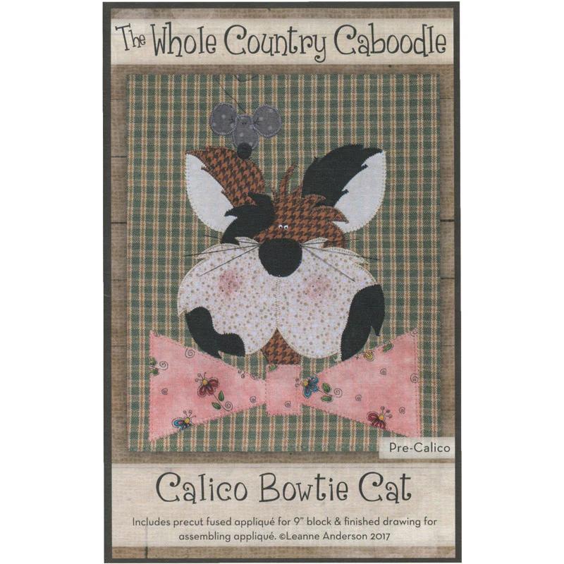 Calico Bowtie Cat Precut Fused Appliqué Pack