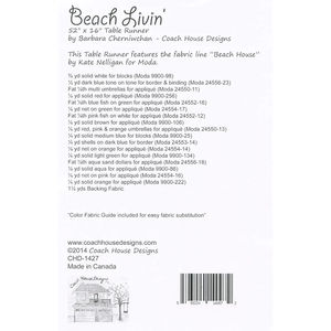 Beach Livin' Table Runner Pattern
