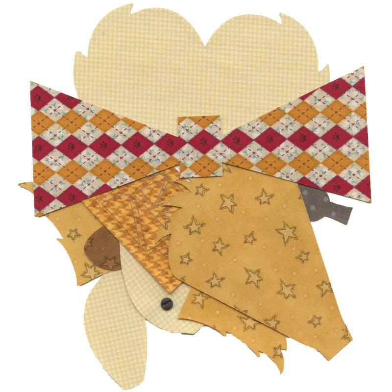 Tiger Bowtie Cat Precut Fused Appliqué Pack