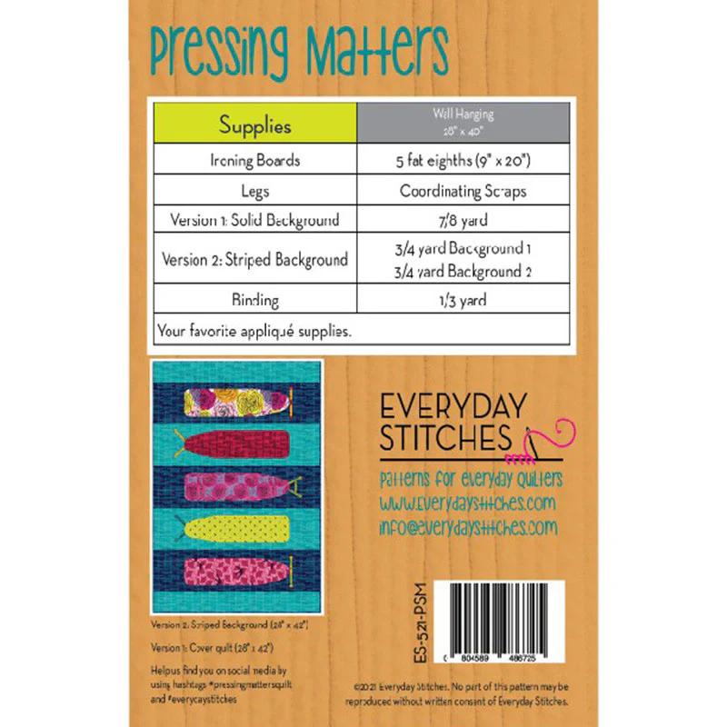 Pressing Matters Quilt Pattern