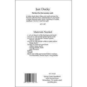 Just Ducky Quilt Pattern