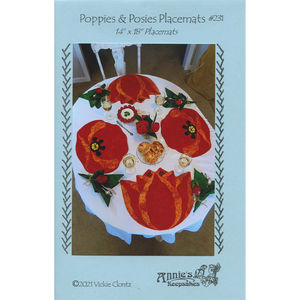Poppies & Posies Placemats Pattern
