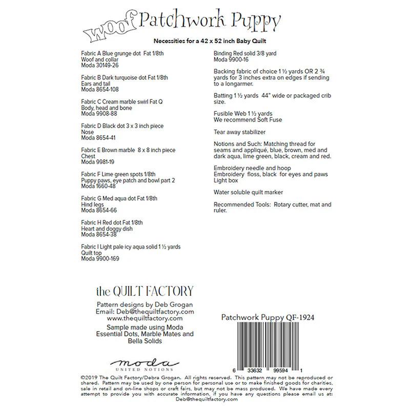 Patchwork Puppy Quilt Pattern