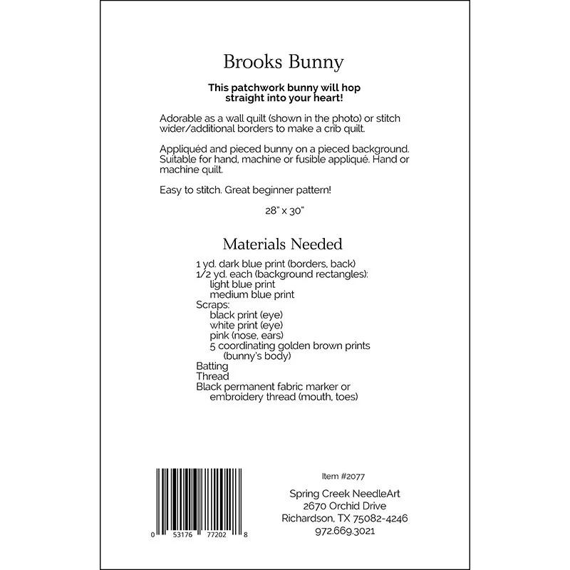Brooks Bunny Quilt Pattern