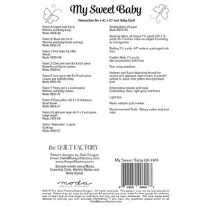 My Sweet Baby Quilt Pattern