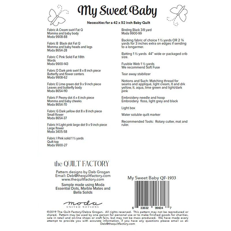 My Sweet Baby Quilt Pattern