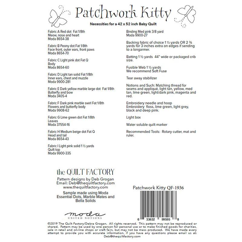 Patchwork Kitty Quilt Pattern