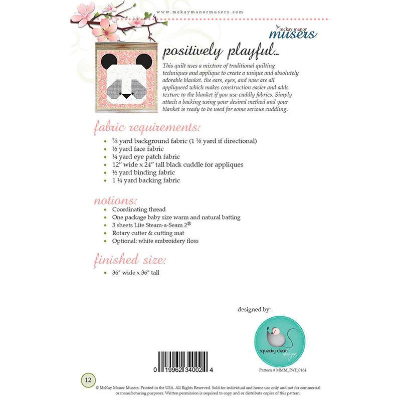 Ping the Panda Quilt Pattern