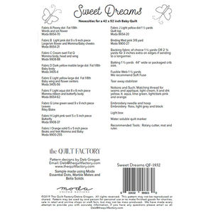 Sweet Dreams Quilt Pattern