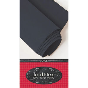 Kraft-tex Kraft Paper Fabric Roll - Black Original Unwashed