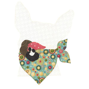 Bull Terrier White Precut Fused Appliqué Pack