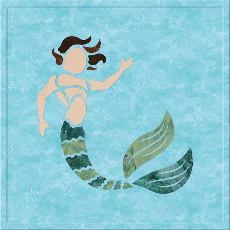 Merman Sewquatic Jr Precut Fused Appliqué Pack