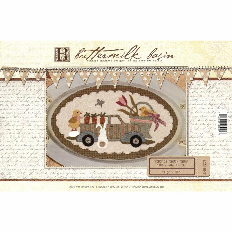 Vintage Truck Through the Year Pattern - April