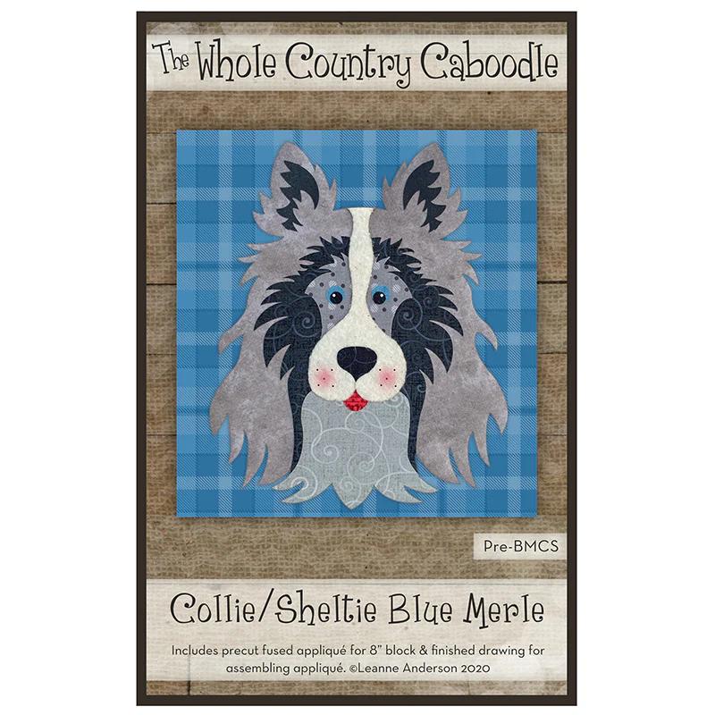 Collie/Sheltie Blue Merle Precut Fused Appliqué Pack