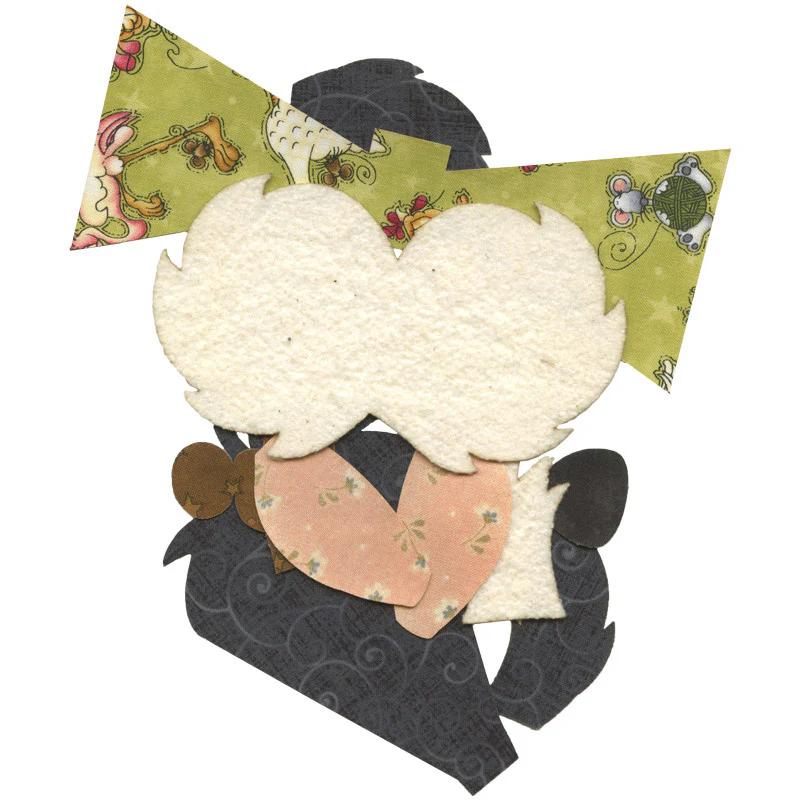 Tuxedo Bowtie Cat Precut Fused Appliqué Pack