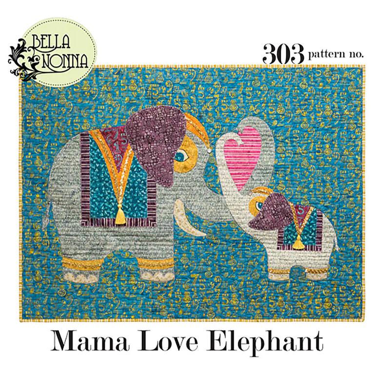 Mama Love Elephant Pattern