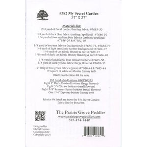 My Secret Garden Pattern