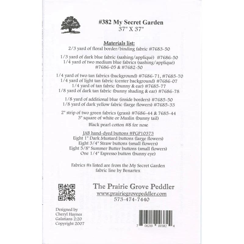 My Secret Garden Pattern